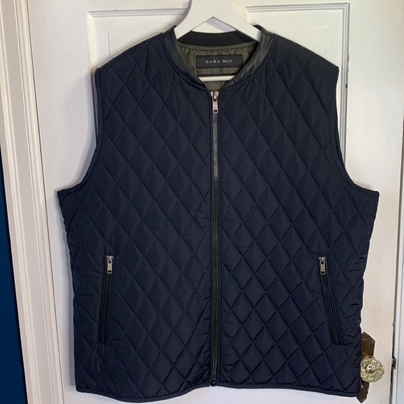 Zara Other - Zara Man Black Puffer Quilted Vest with Pockets Size XXL